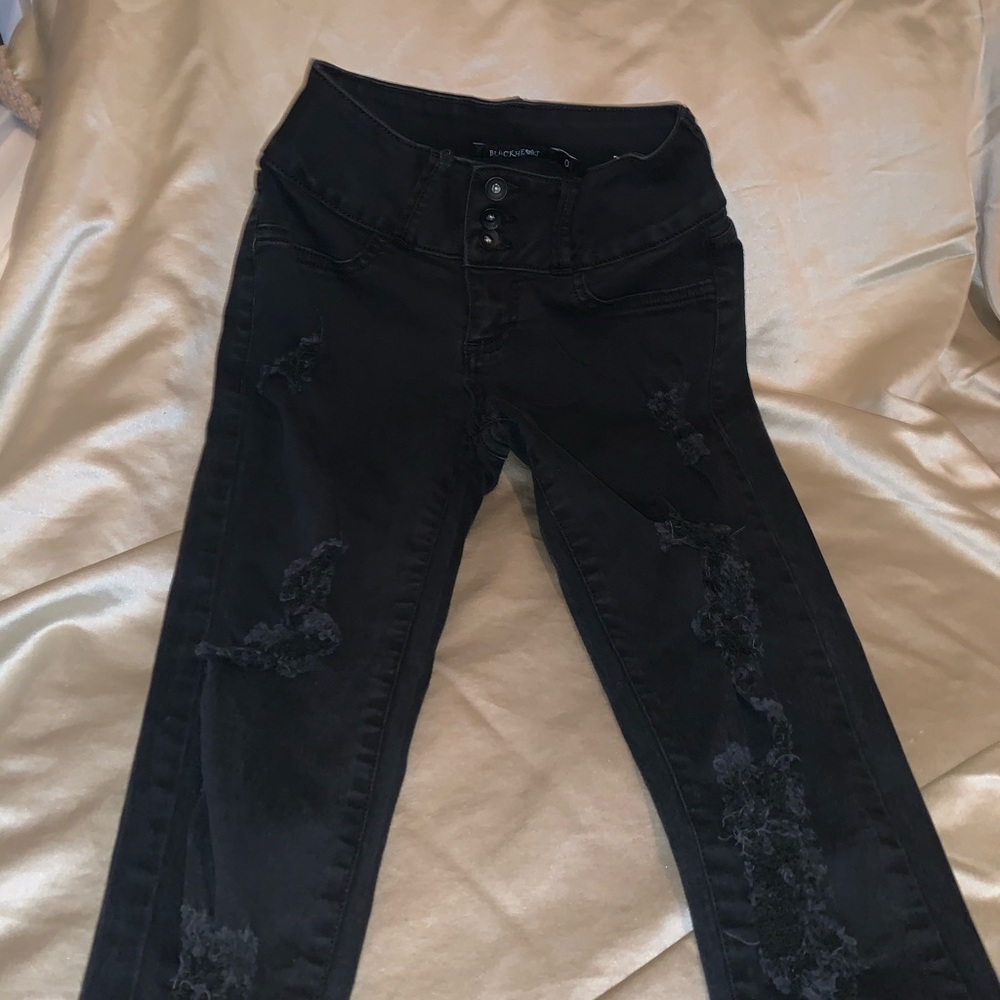Blackheart  black super skinny jeans